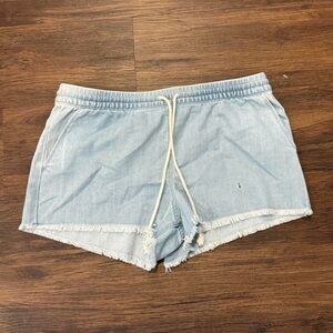Aerie Light Blue Drawstring Shorts